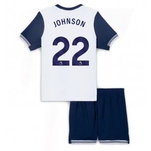 Billiga Tottenham Hotspur Brennan Johnson #22 Hemmatröja Barn 2024-25 Kortärmad (+ Korta byxor)